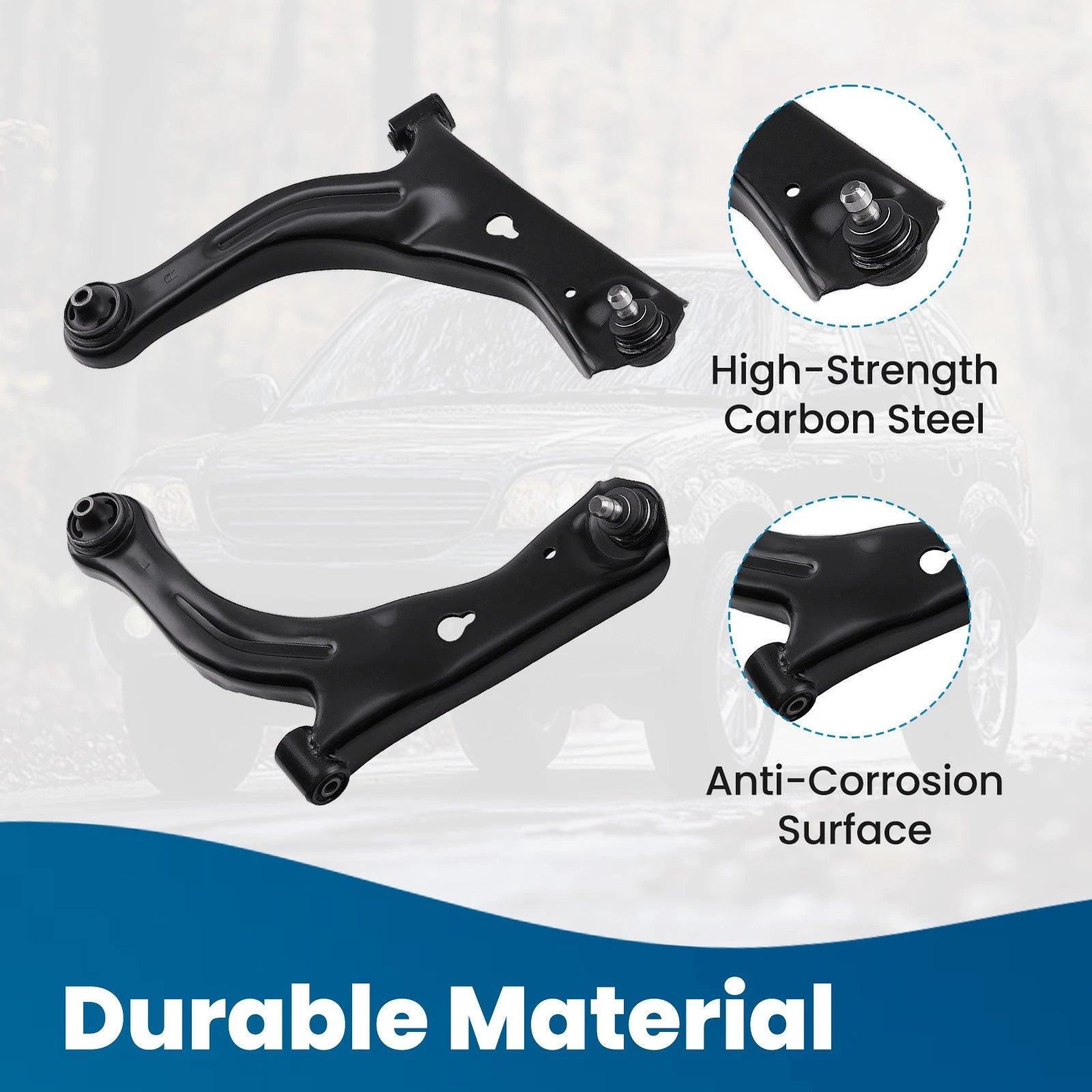 Set of 4 Front Lower Control Arms for Ford Escape Mazda Tribute (2001–2004)