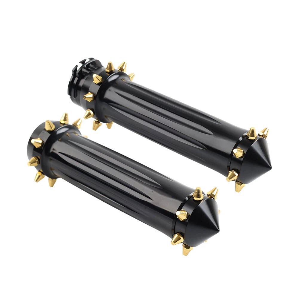 1'' Spikes Motorcycle Hand Grips for Harley Touring Dyna Softail