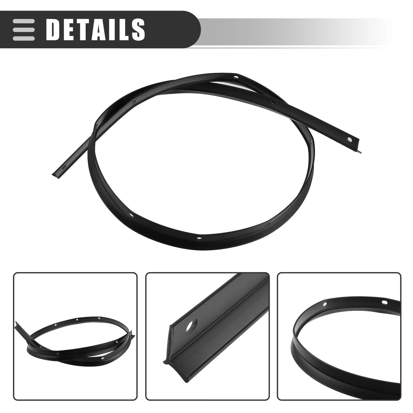 Front Bumper Hood Seal with Rivets 68051392AB for Dodge Challenger (2008–2023)