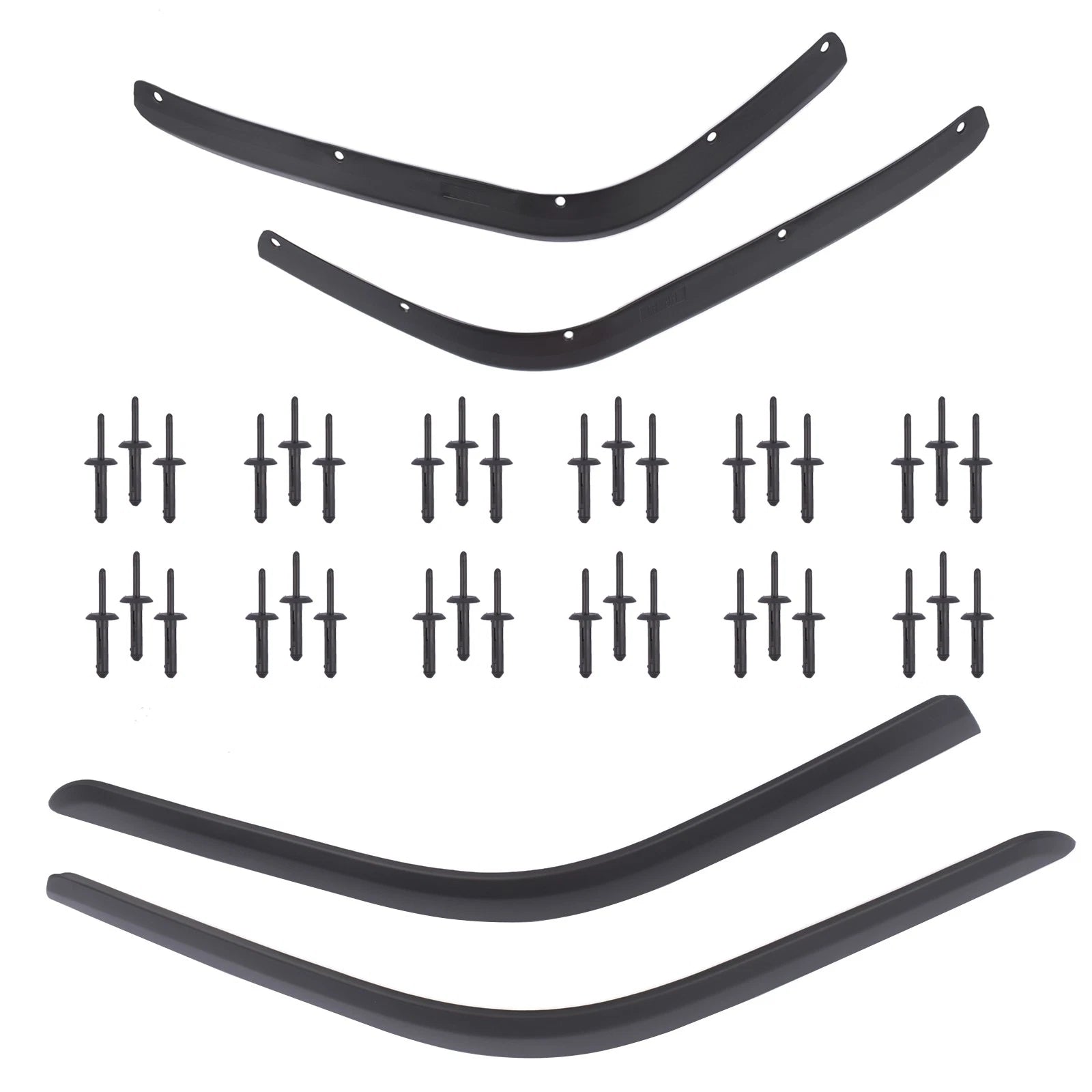Set of 4 Fender Extenders for Jeep Wrangler JL JLU (2018–2024)