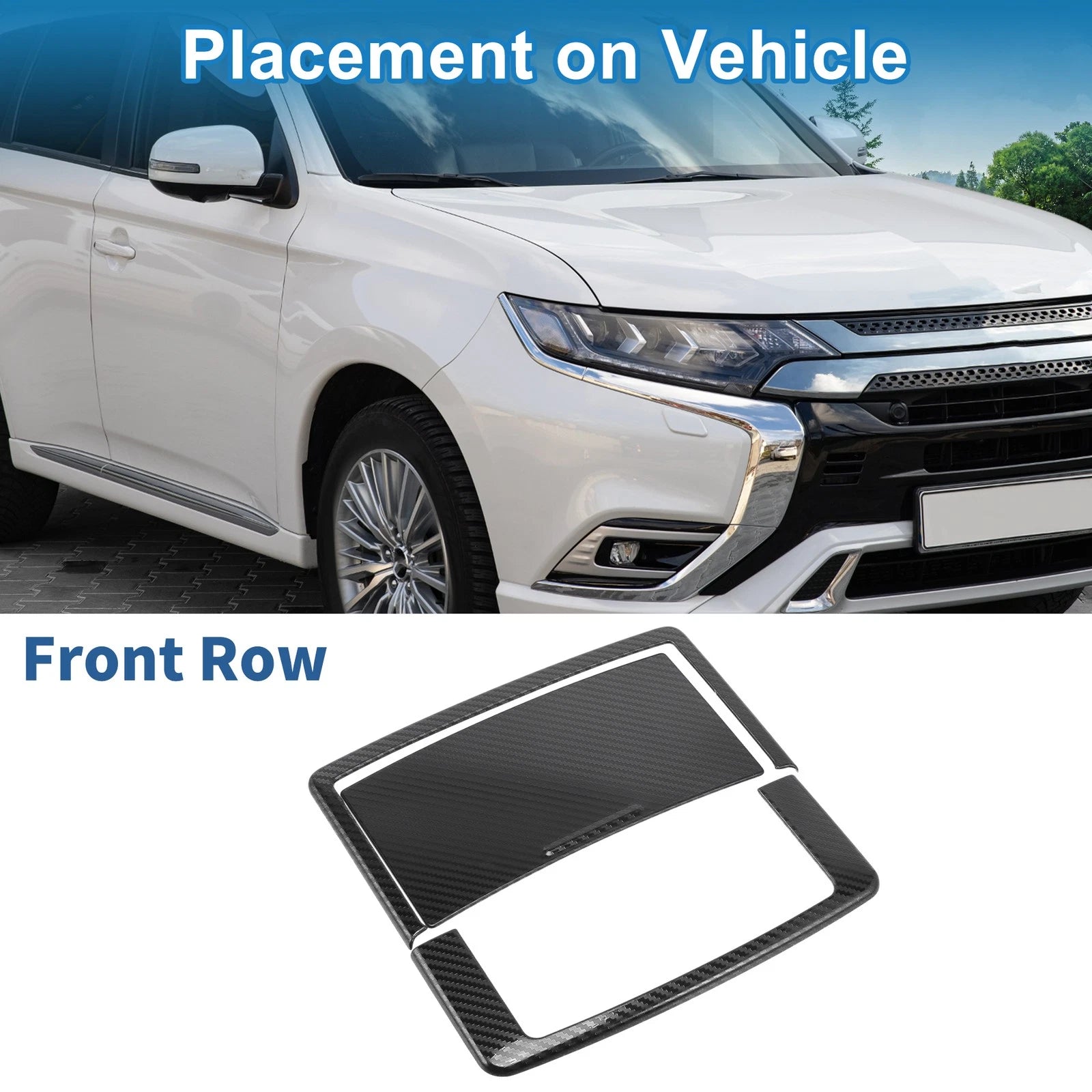 Set of 2 Headlight Trim Bezels for Mitsubishi Outlander (2022–2024)