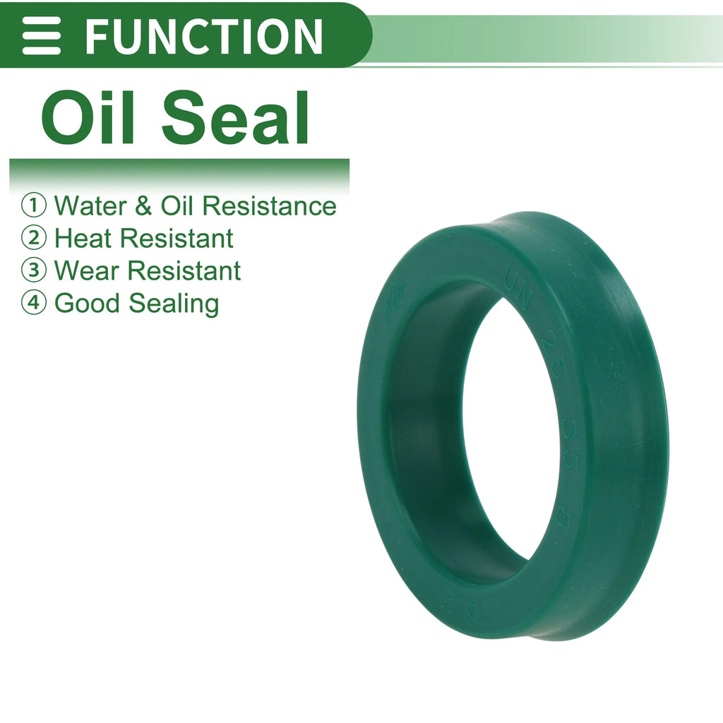 Set of 5 Oil Seal Ring 25x35x8mm for Rotary Shaft (High Pressure)
