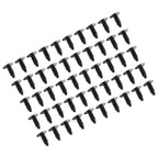 Rivet Screws 50Pcs Auto Plastic Black Fender Bumper Clips for Cars