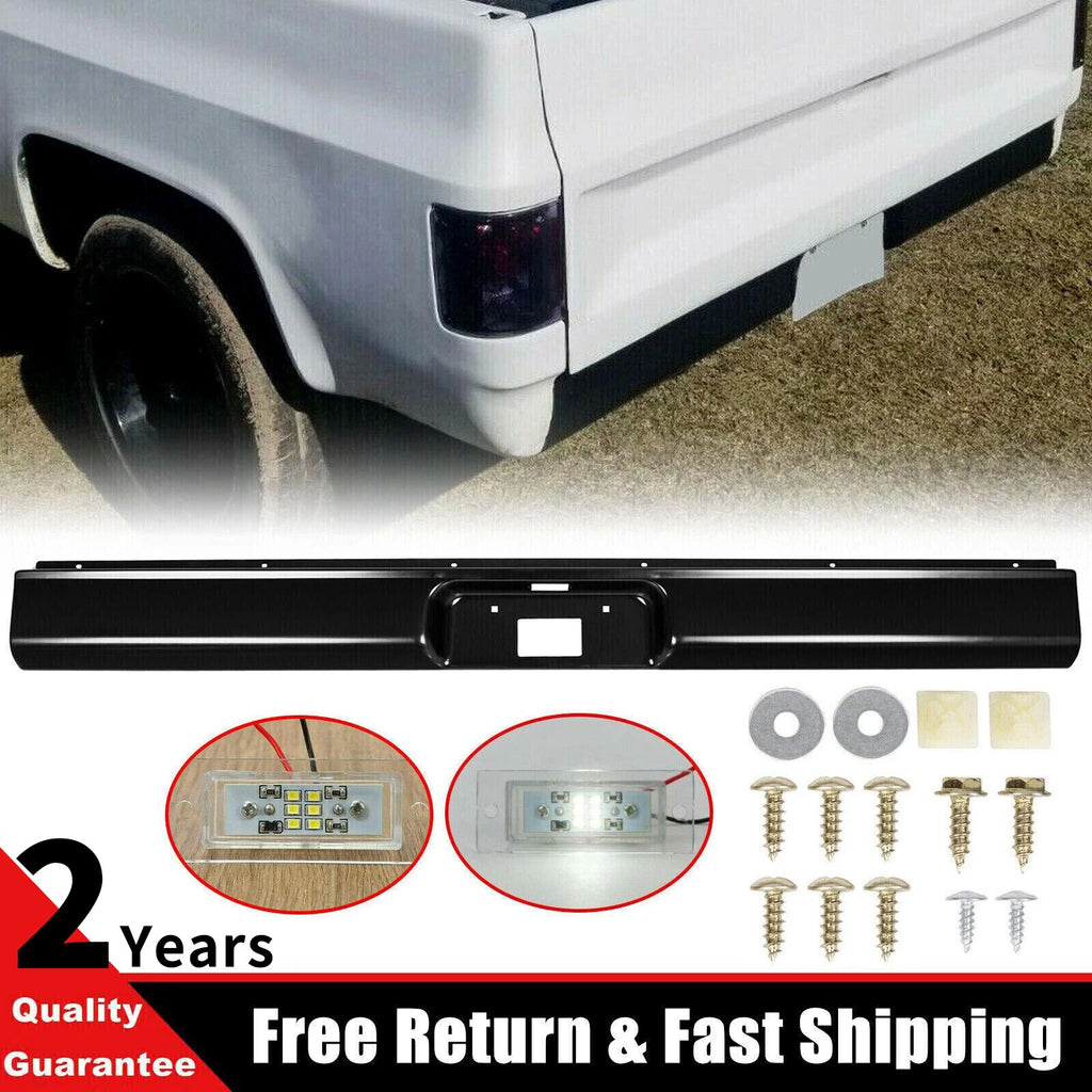 Rear Steel Roll Pan License Plate Light for Chevy K10 K20 (1973–1987)
