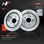2X Rear Drilled Brake Rotors for Chevy Corvette (1997â2004) Cadillac XLR