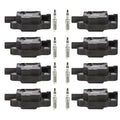 Set of 8 Ignition Coils & NGK Iridium Spark Plugs for Camaro CT5 CTS V8