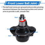 2X Front Lower Ball Joints for Acura RDX (2007–2018) No.K500103/51220STKA01