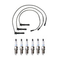 Denso 7mm Wire Set & 6 Platinum TT Spark Plugs for Kia Sorento (2003–2009)