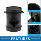MAF Mass Air Flow Sensor for Porsche (99660612495) - Plastic Black