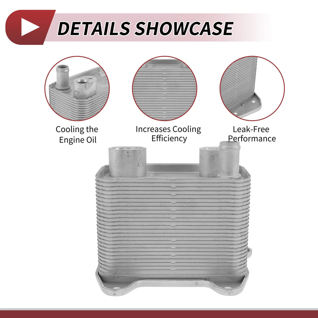 Engine Oil Cooler for Mercedes-Benz E-Class W210 E320 (1999–2002) No. 6131880101
