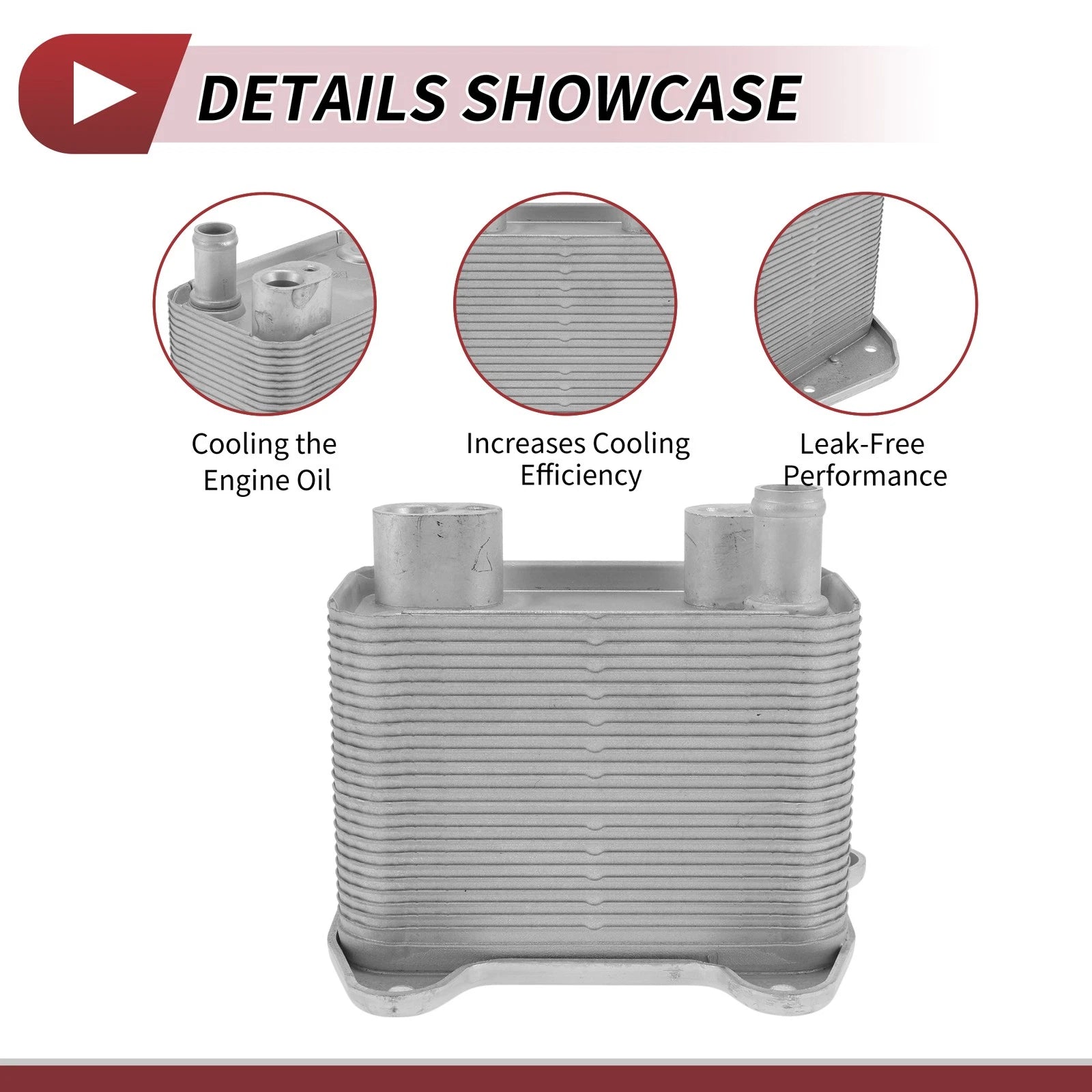 Engine Oil Cooler for Mercedes-Benz E-Class W210 E320 (1999–2002) No. 6131880101