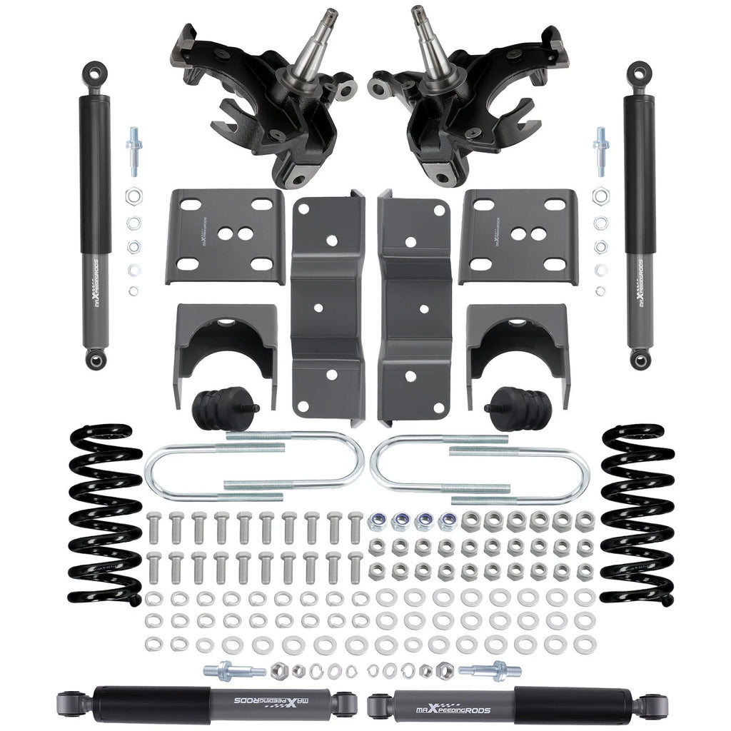 Lowering Kit 4" Front 5" Rear for Chevy Silverado C10 GMC Sierra (1973–1987)