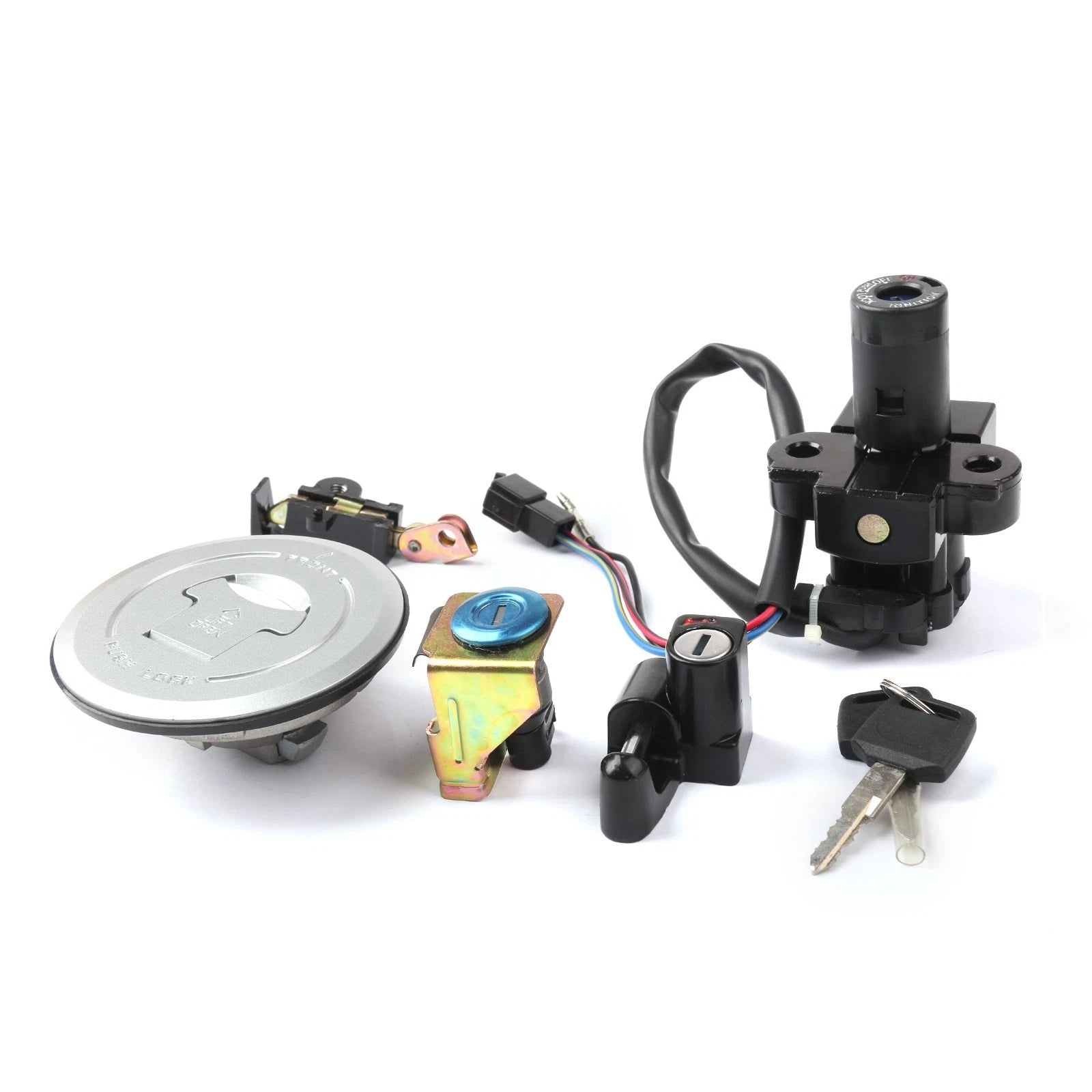 Ignition Switch Lock Fuel Gas Cap Key Set for Honda XRV750 Africa Twin (1993–2000)