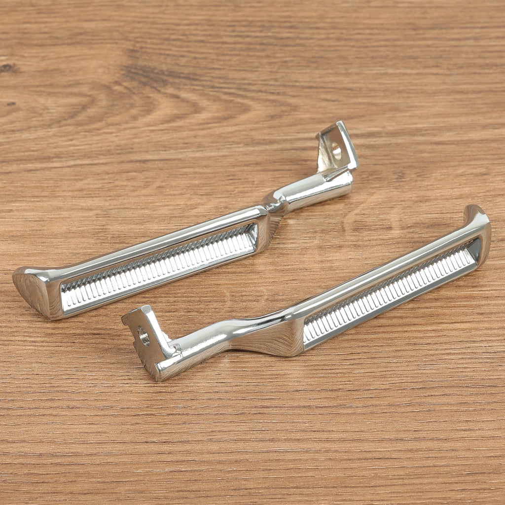 Set of 2 Silver Metal Inside Door Handles LH RH for Ford F150 F250 F350 Bronco (1987–1996)