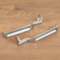 Set of 2 Silver Metal Inside Door Handles LH RH for Ford F150 F250 F350 Bronco (1987–1996)