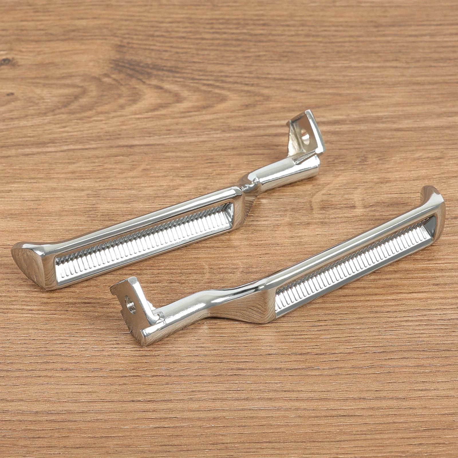 Set of 2 Silver Metal Inside Door Handles LH RH for Ford F150 F250 F350 Bronco (1987–1996)