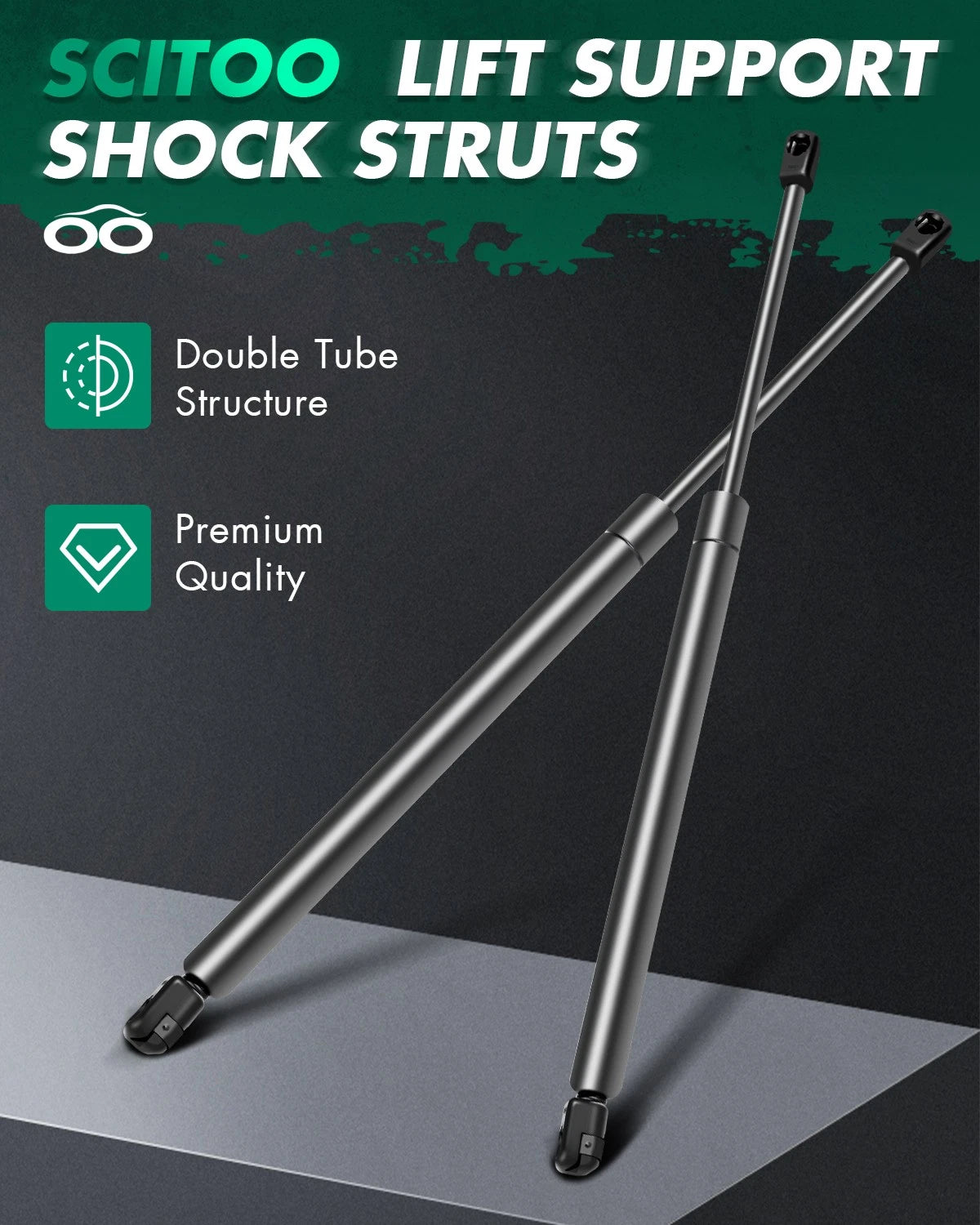 2X Liftgate Hatch Tailgate Lift Support Struts for Nissan Xterra (2005–2013) 6317
