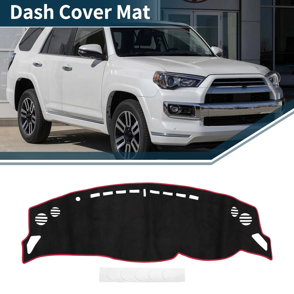 Dashboard Cover Mat for Toyota 86 (ZN6) (2012) Sun Protector Black Red