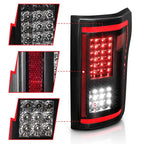 Tail Light Assembly Black Clear Lens for 2015–2017 Ford F-150 (LED)