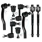 Set of 8 Front Upper Ball Joints Tie Rod Ends for Nissan Armada Titan (2005–2015)