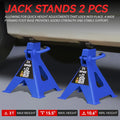 2X Jack Stands for Sedan SUV (10.8"-15.7", 6600lbs Capacity)