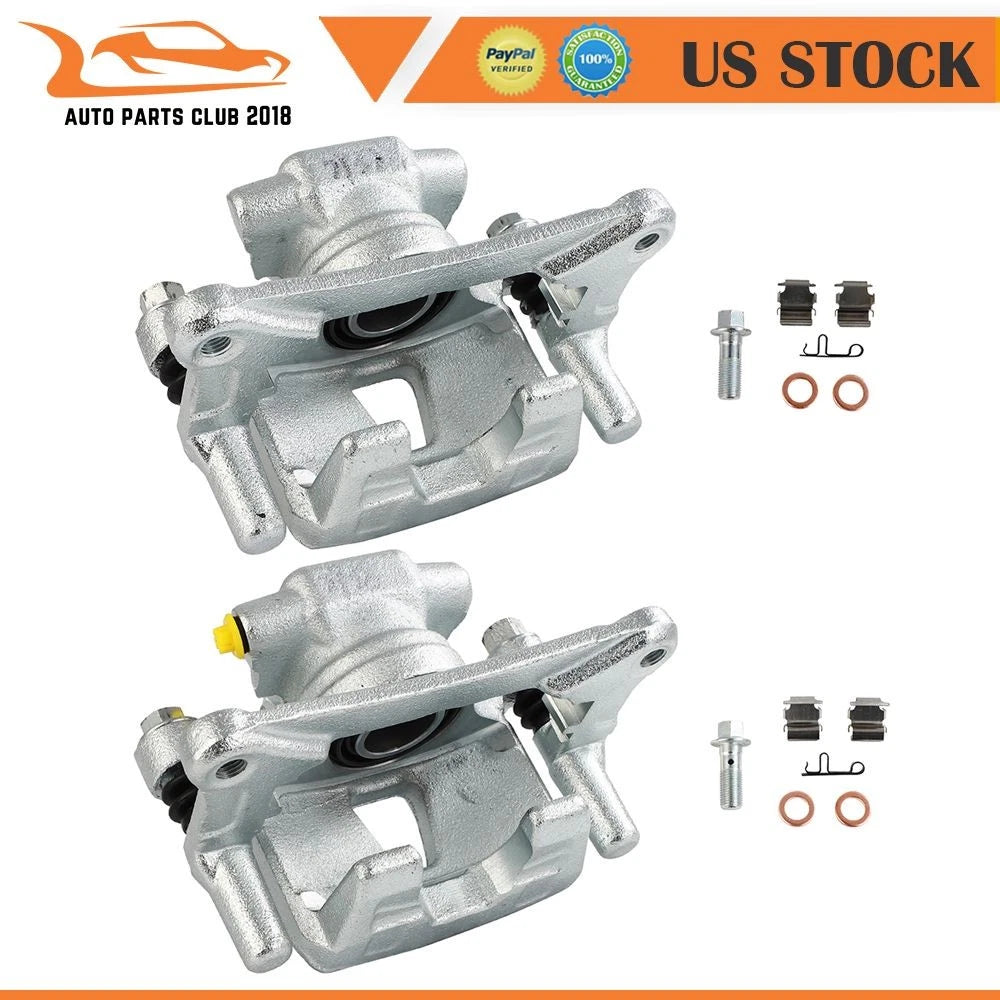 Rear Pair Brake Calipers for Mitsubishi Endeavor (2004–2008) w/ Bracket