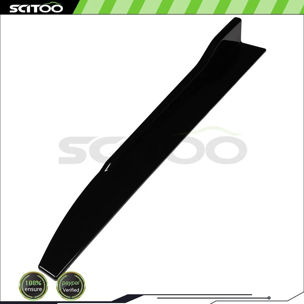 Universal Gloss Black Side Skirt Splitters for Cars (31"x4")