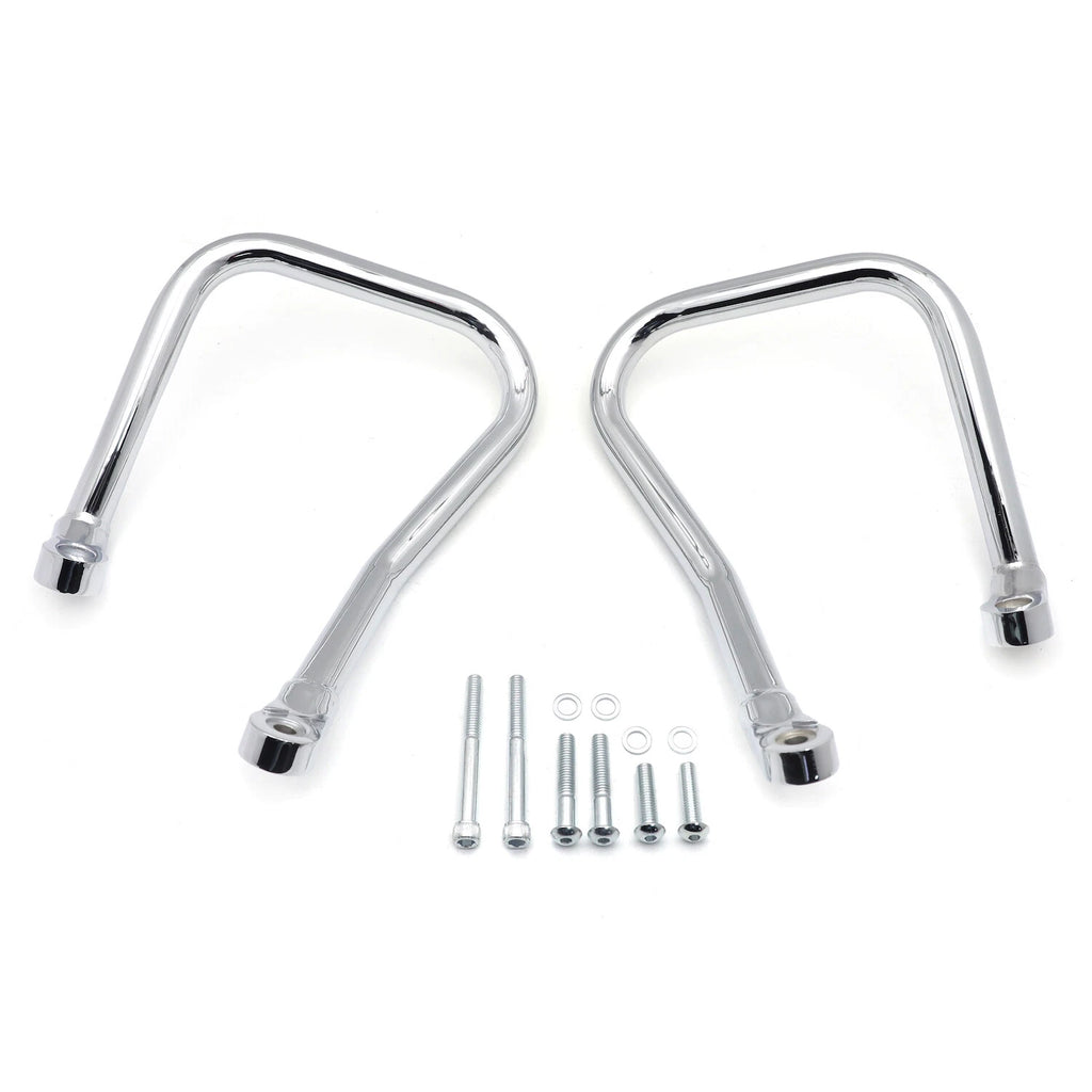 Chrome Rear Bolt-on Saddlebag Guard Crash Bar for Harley Softail FLHC (2018–2023)