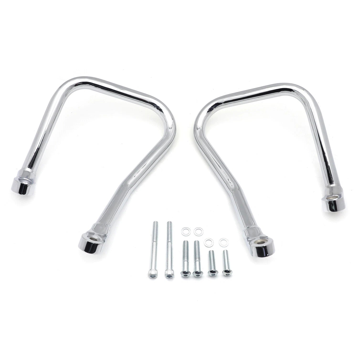 Chrome Rear Bolt-on Saddlebag Guard Crash Bar for Harley Softail FLHC (2018–2023)