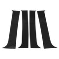 Set of 4 Door Pillar Window Trim for Chevy Silverado (2007–2013) Black