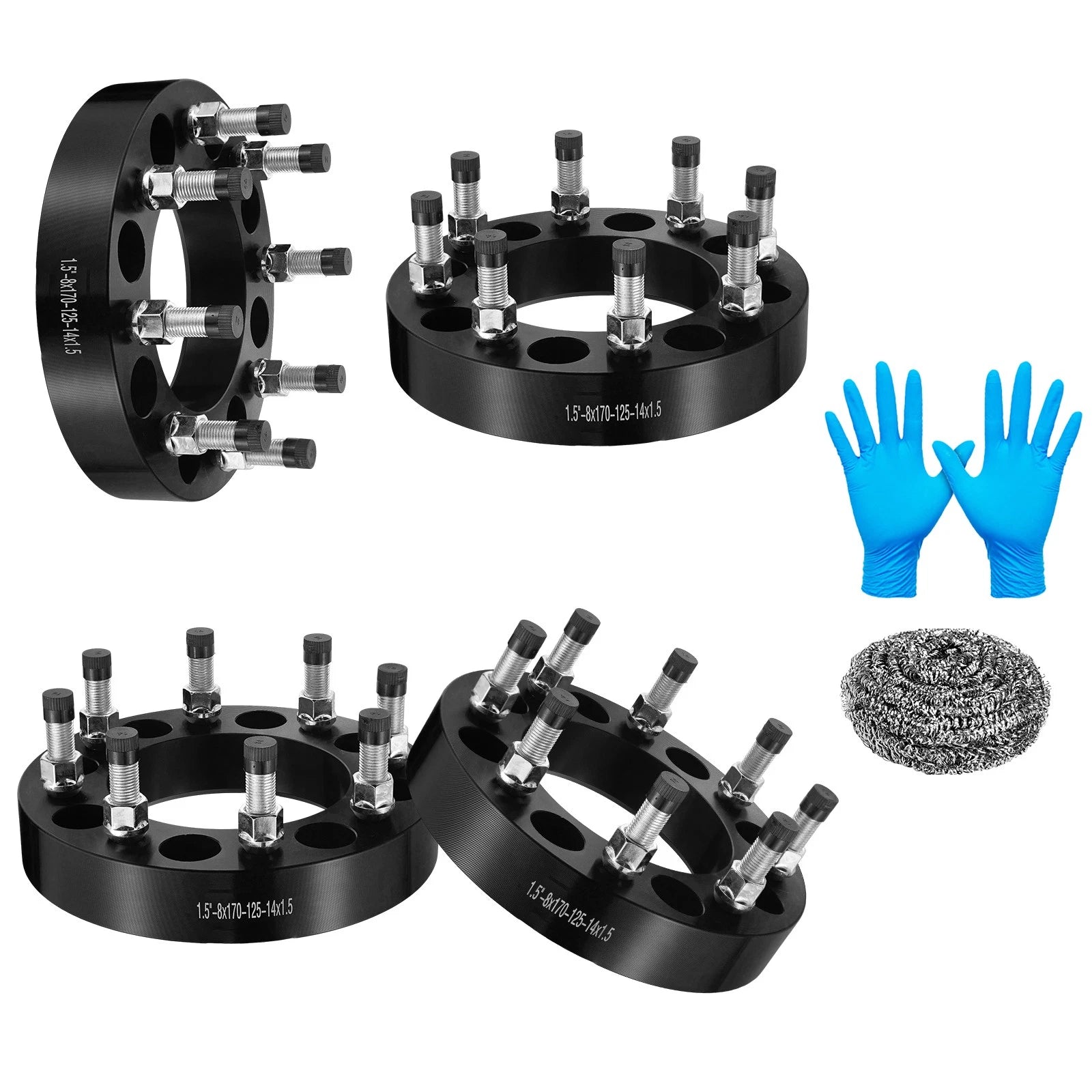 Set of 4 Wheel Spacers 8x170mm 1.5 Inch for Ford F-350 Super Duty (2003–2025)