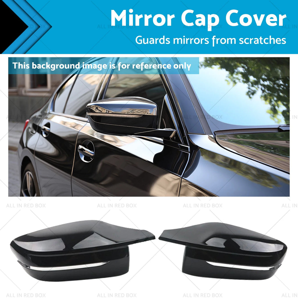 Gloss Black M Style Wing Mirror Cap Covers for BMW G20 G21 G22 G26 (2019–2023)