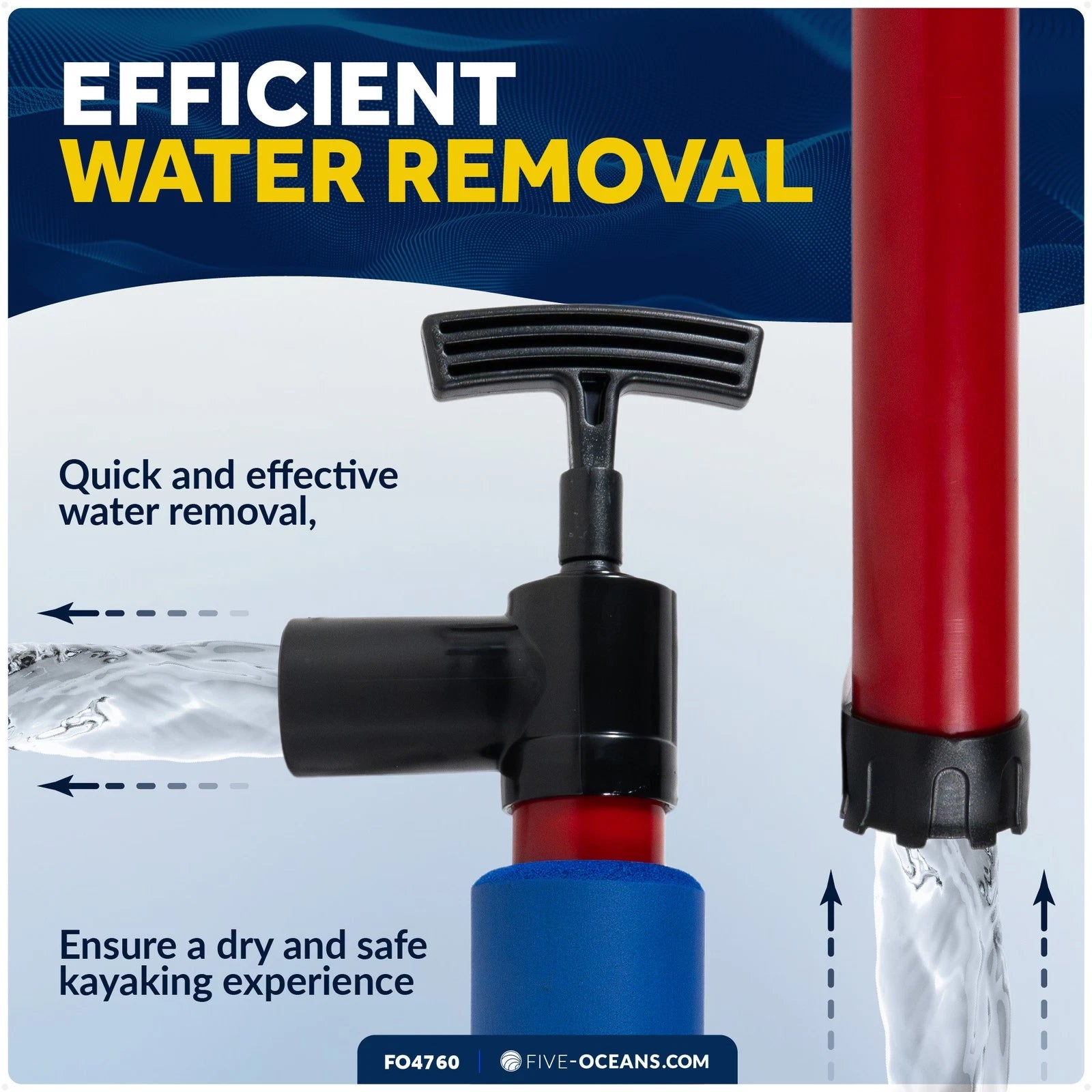 18" Manual Bilge Pump for Kayak (FO4760)