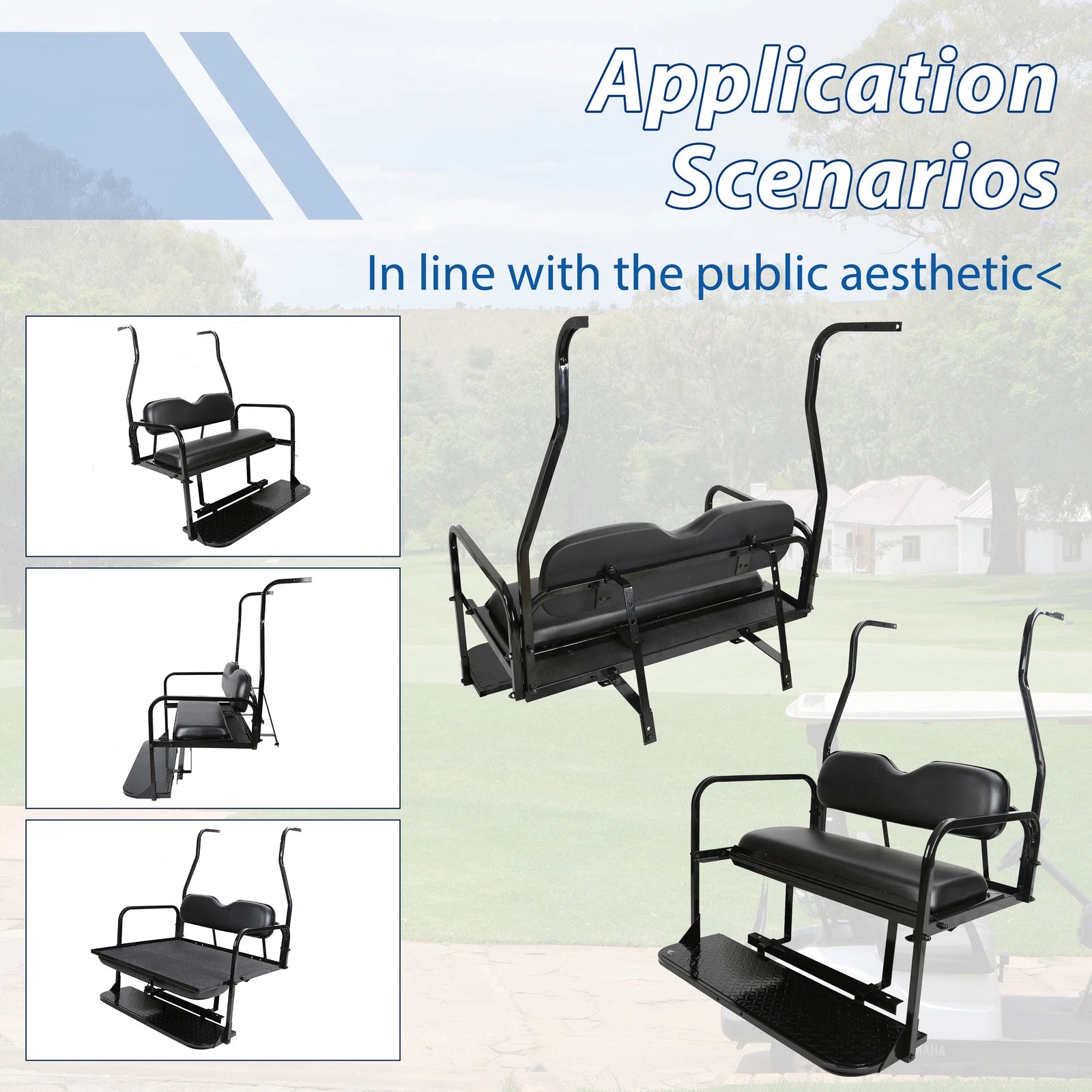 Flip Rear Seat Kit for Club Car DS (2000–2013)