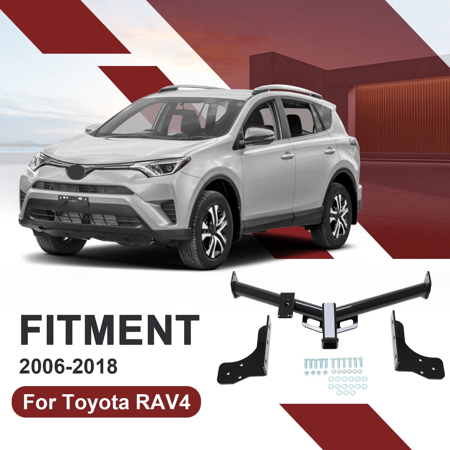 Class 3 Trailer Tow Hitch Receiver for Toyota RAV4 (2006–2018)