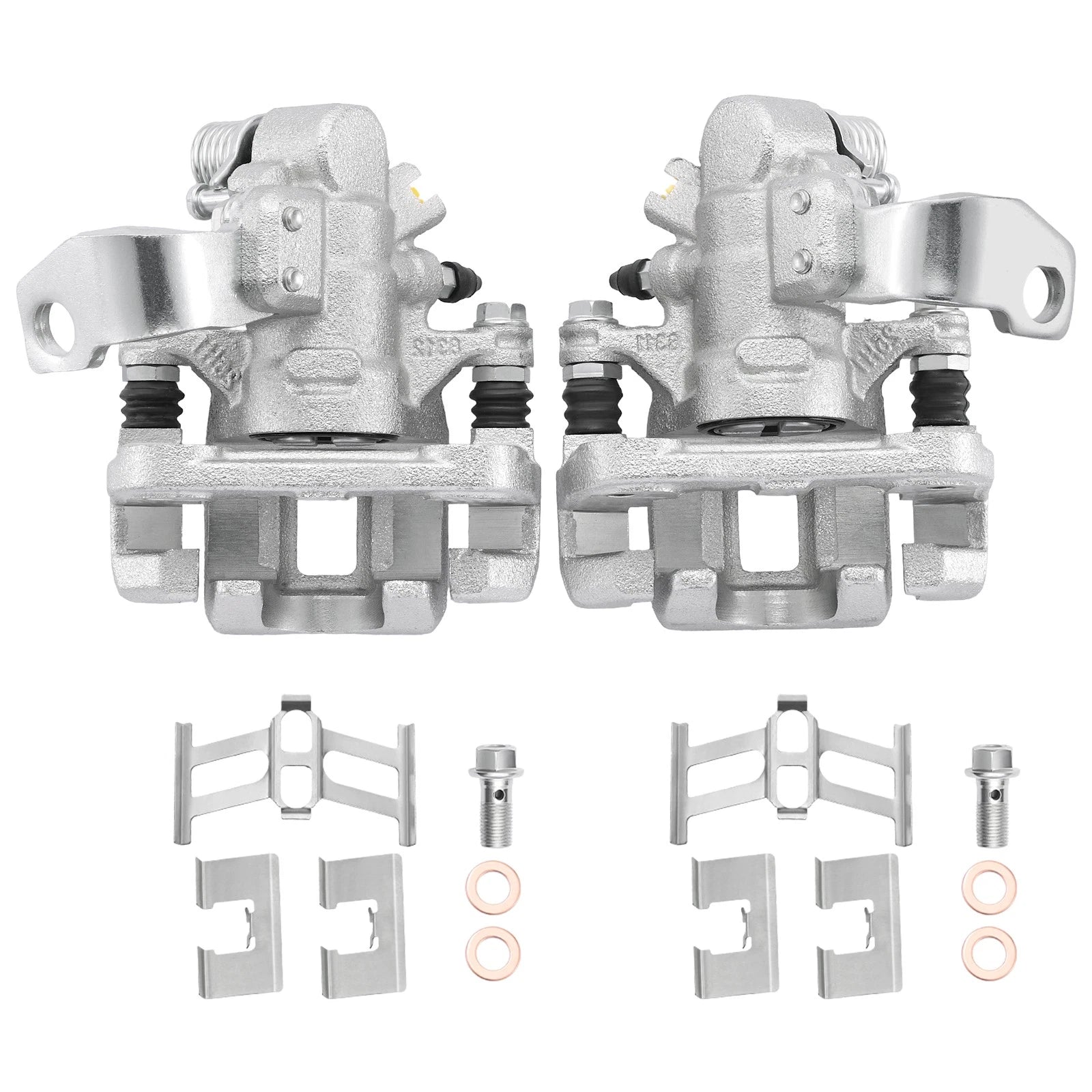 2X Rear Brake Calipers w/Bracket for Honda Civic (2006–2015) & Acura ILX (2013–2018)