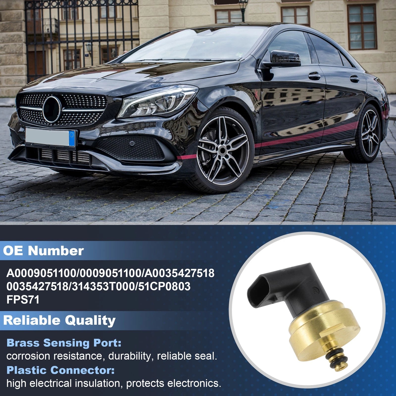 Fuel Tank Pressure Sensor A0009051100/A0035427518 for Mercedes-Benz C250 C300 (2012–2015)