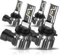9005 + 9006 Combo LED Headlight Bulbs Kit for Most Vehicles