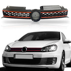 Grille for VW MK6 Golf/GTI/Jetta Sportwagen (2010–2014) Black with Red Trim
