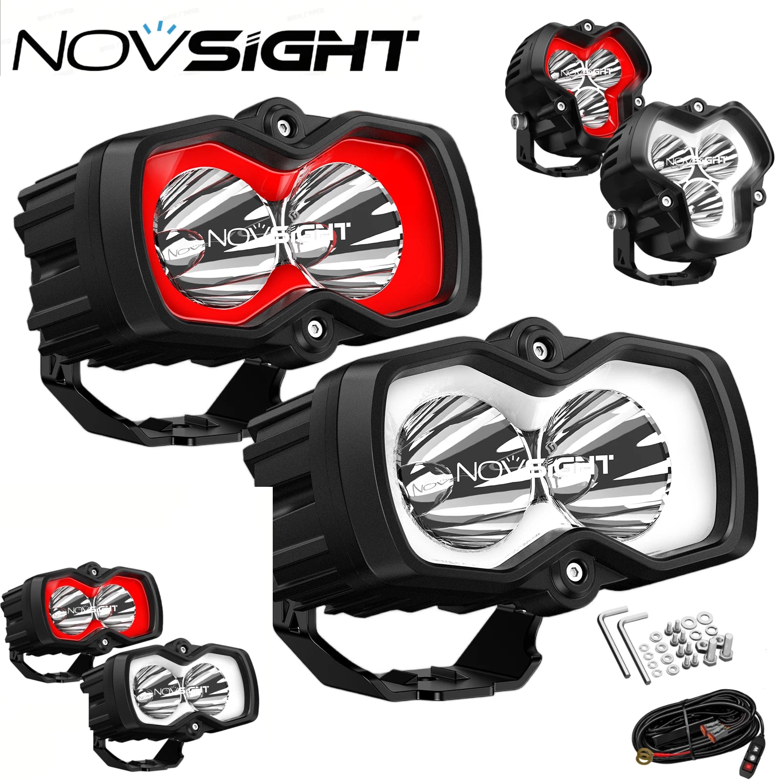 2X LED Pod Work Lights for Jeep Truck SUV (3"/4.5")