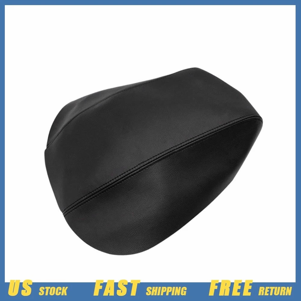 Center Console Lid Armrest Cover for Ford Explorer (2011–2019) Black Leather
