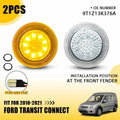 2X Clear Lens LED Side Marker Repeater Light for Ford Transit Connect (2010–2021)