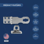 Stainless Steel Marine Locking Swivel Hasp for Five Oceans (FO2883)