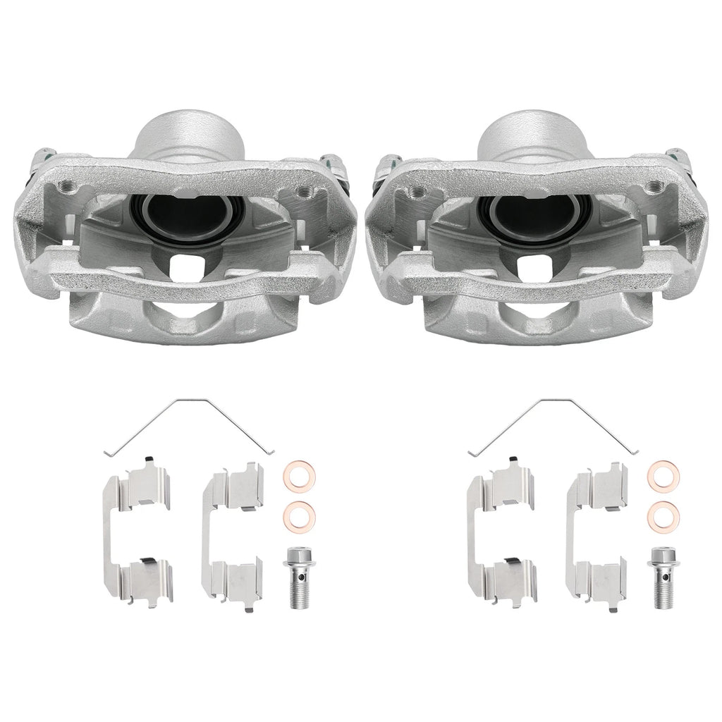 2PCS Front Brake Calipers with Brackets for Honda Element 2003-2011 (2003-2011)