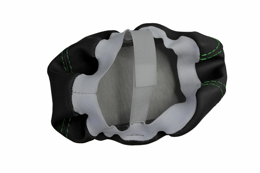 Console Lid Pull Over Cover Leather for Dodge Challenger (2008–2014) Green Stitch