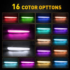 4X Smoked RGB LED Side Marker Light for Chevrolet C6 Corvette (2005–2013)