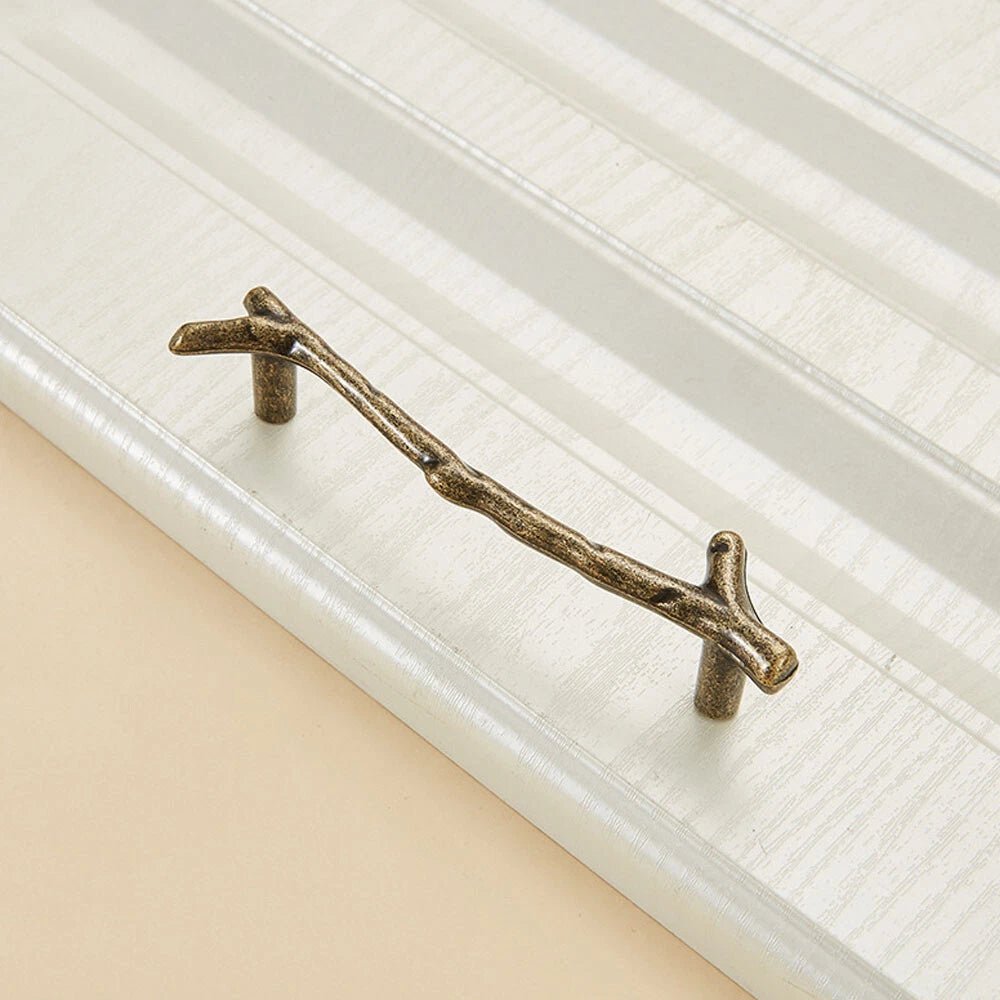 2Pcs Vintage Tree Branch Cabinet Pulls for Cabinet Drawer Knob