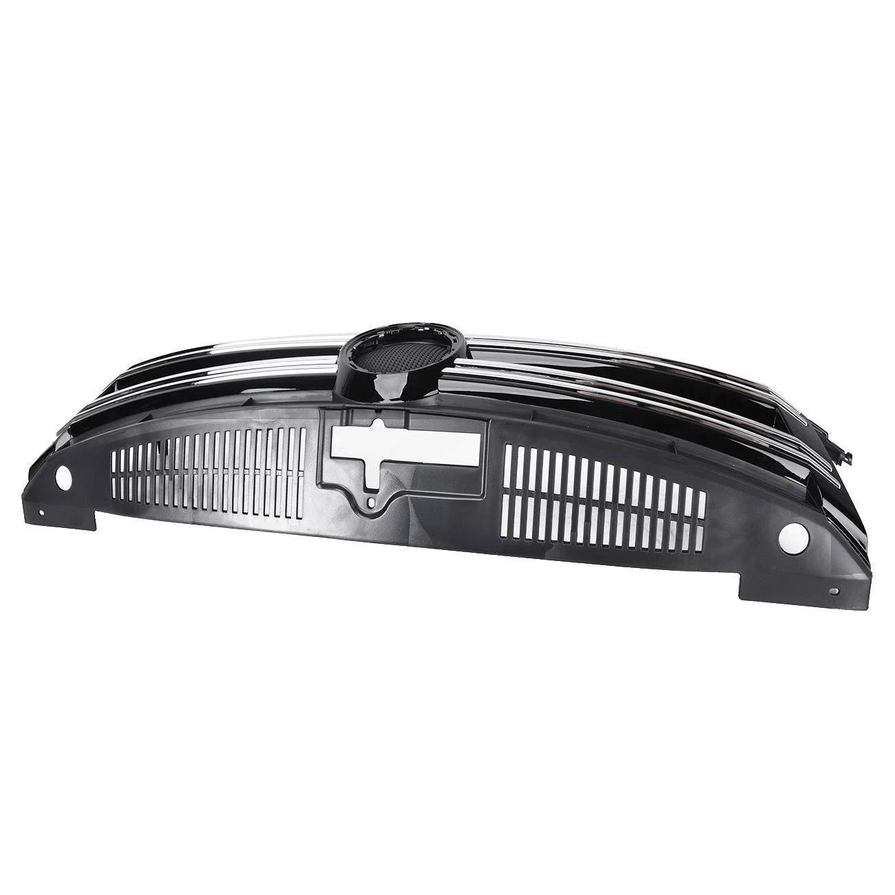 Front Upper Bumper Grille with Chrome Trim for VW Tiguan (2012-2017)