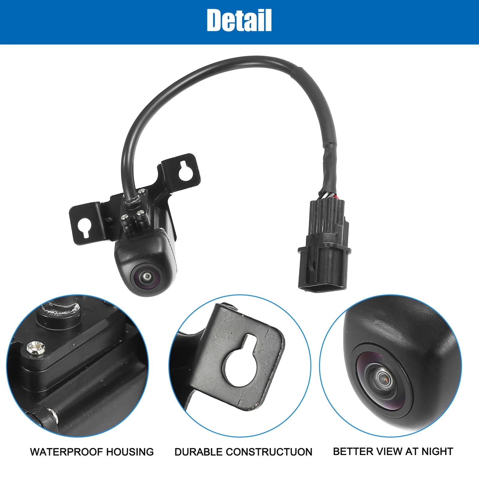 Set of 1 Rear View Backup Reverse Camera for Hyundai Santa Fe Sport (2013–2018) No.957602W650