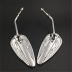 Chrome Flame Furious Mirror for Harley Sportster Dyna Touring Softail